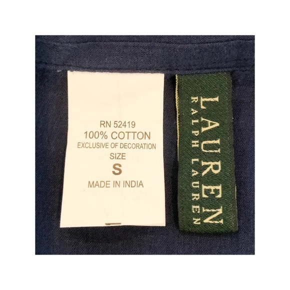 Lauren Ralph Lauren Pintuck Button Front Tunic - Picture 8 of 8